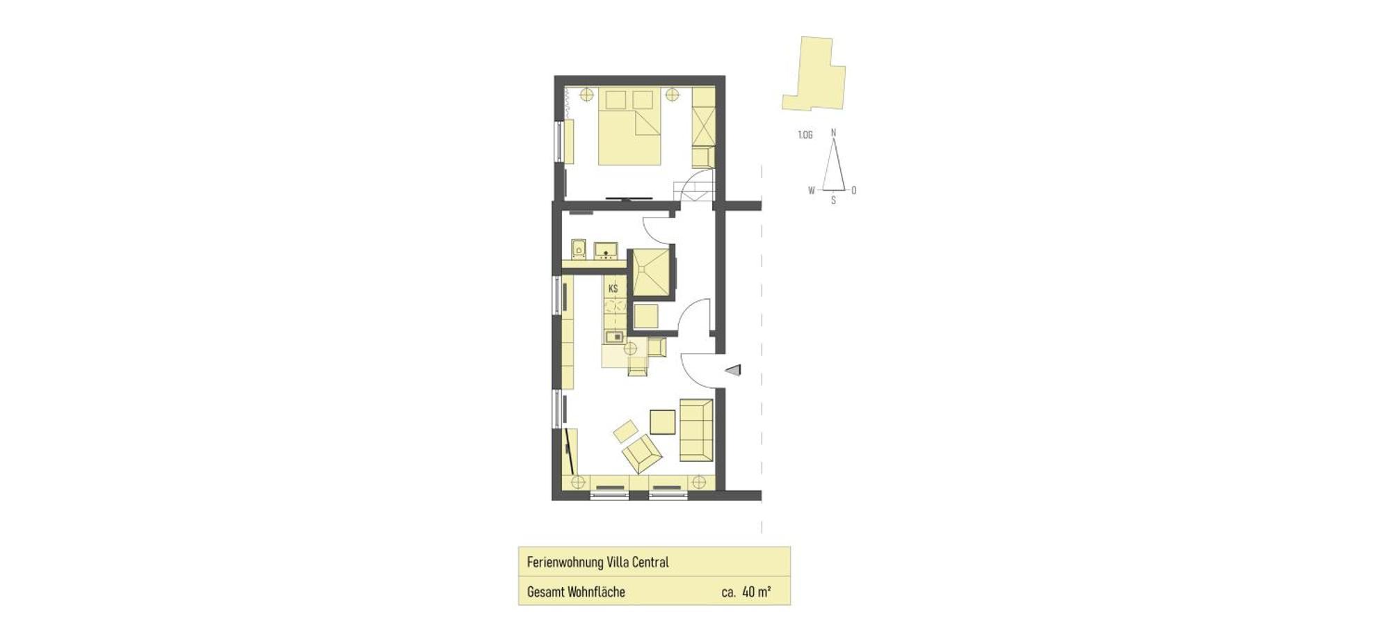 Ferienwohnung Villa Central - Luettje Nuest Borkum Esterno foto